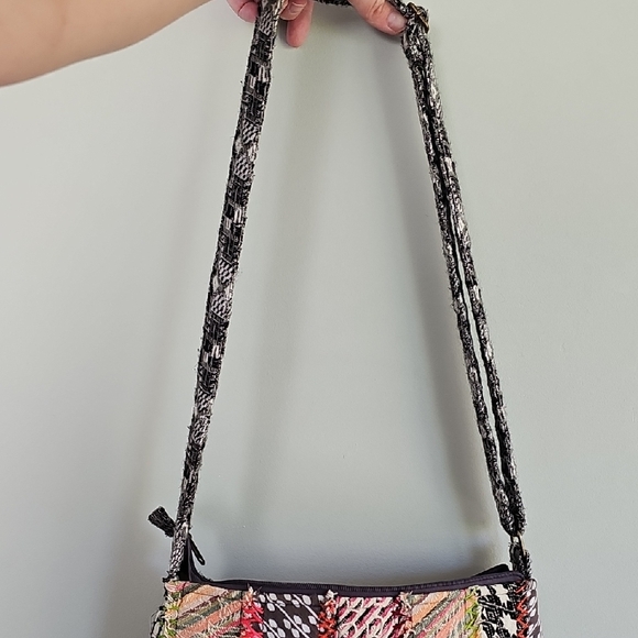 Demdaco "Your Journey" Multicolor Patchwork Crossbody Bag - Picture 8 of 13